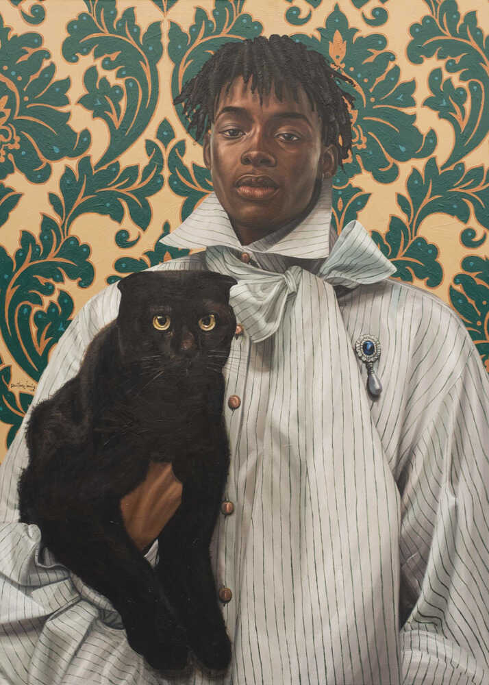 Plakat - Gentleman with Cat