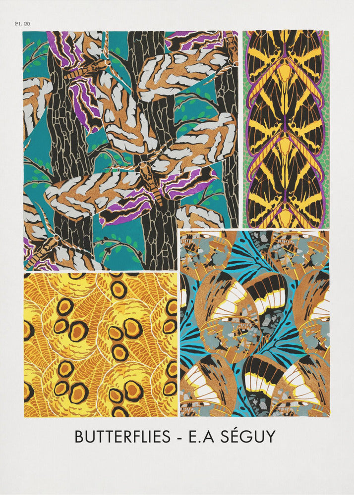 Plakat - Butterflies 20 - Admen.dk