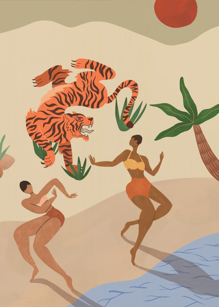 Plakat - Dancing Tiger - Admen.dk