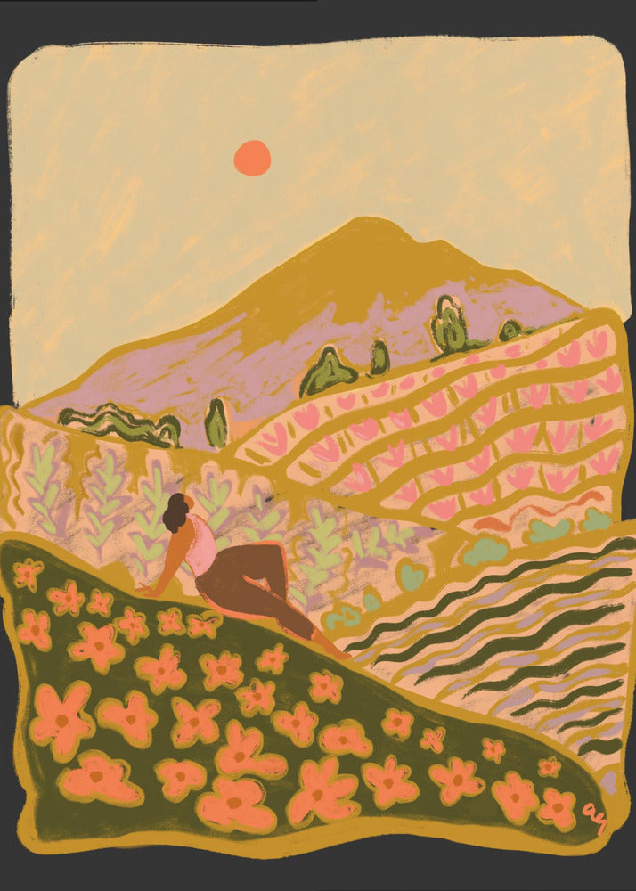 Plakat - Field Of Flowers - Admen.dk