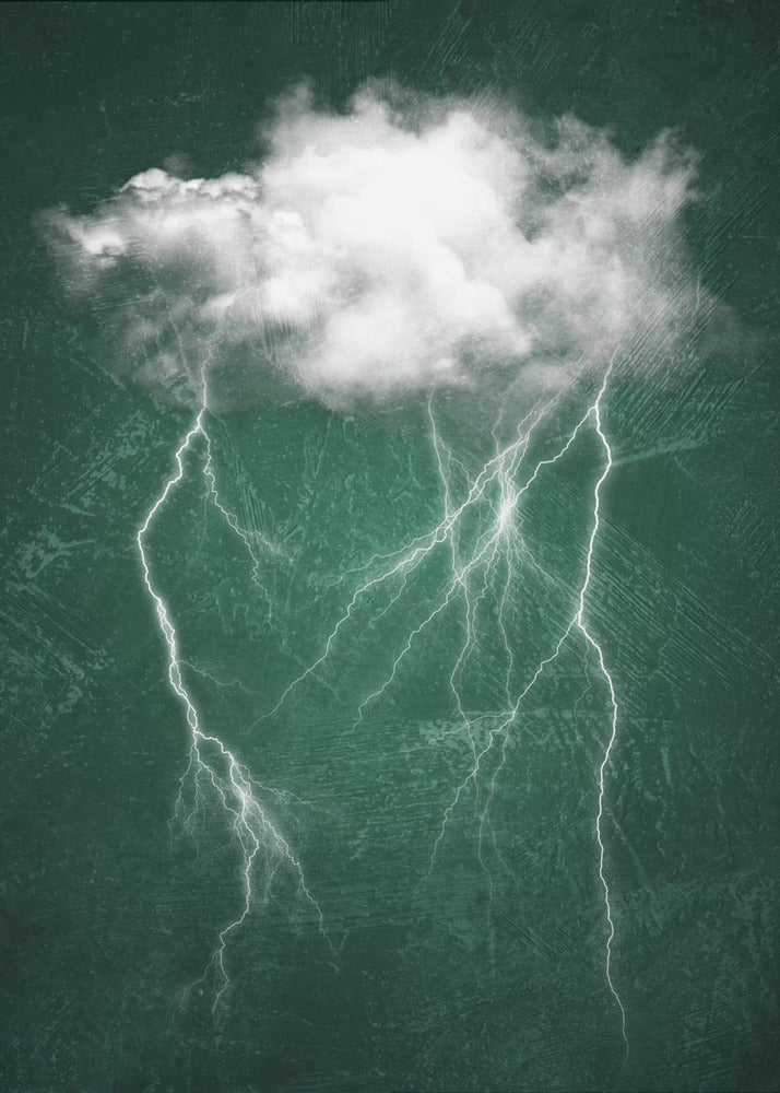 Poster - Emerald Night Thunderstorm