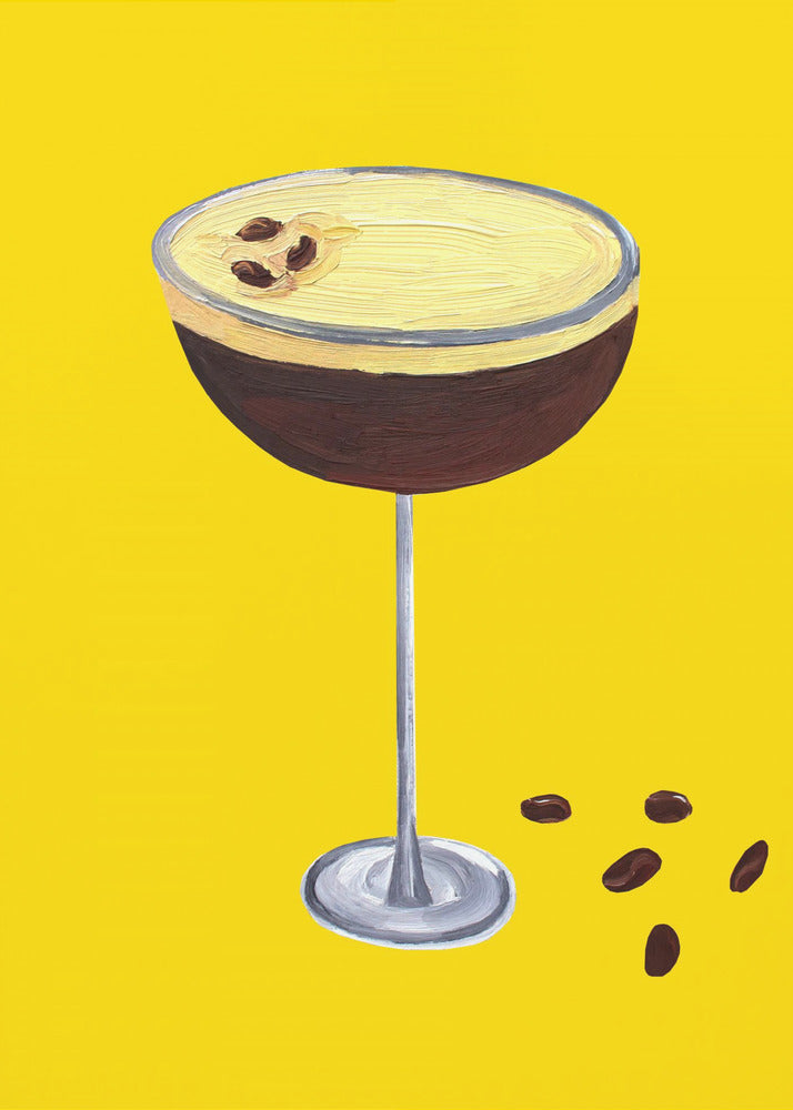 Poster - Espresso Martini Buttercup Yellow
