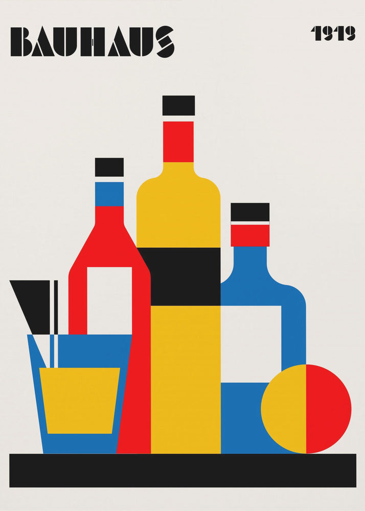 Poster - Bauhaus Wine Print
