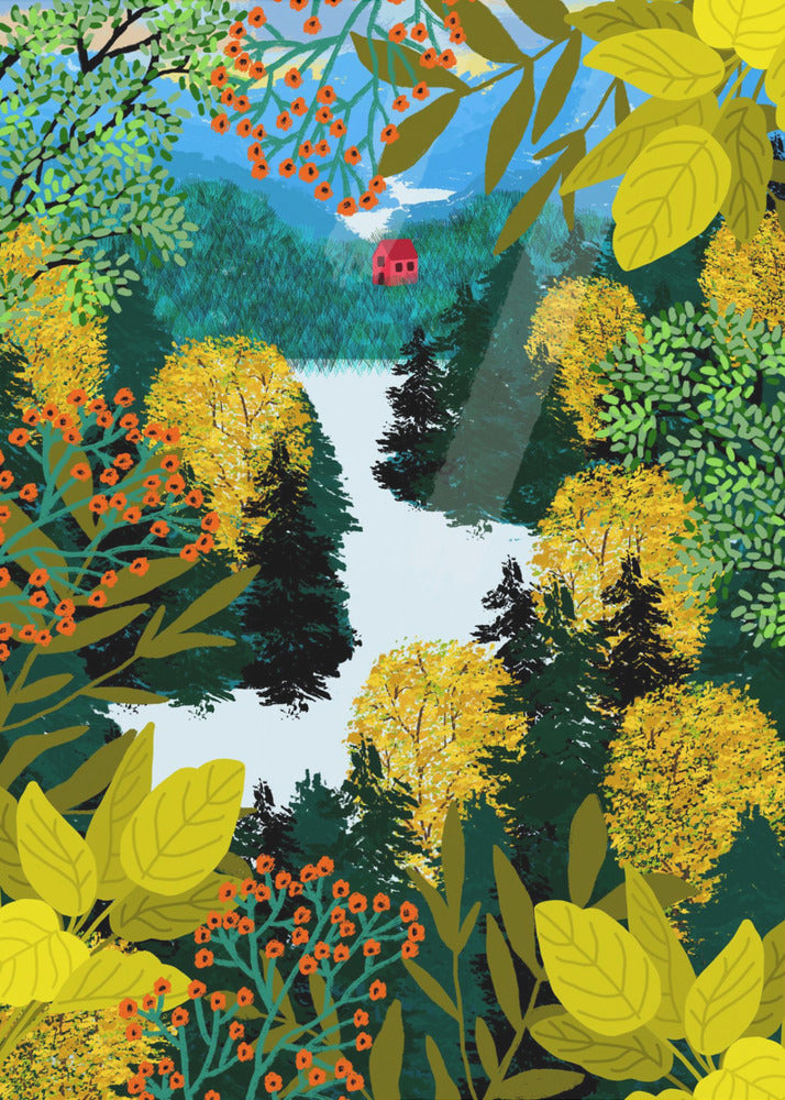 Plakat - View From the Mountain - Admen.dk