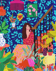 Plakat - Woman on Staircase - Admen.dk