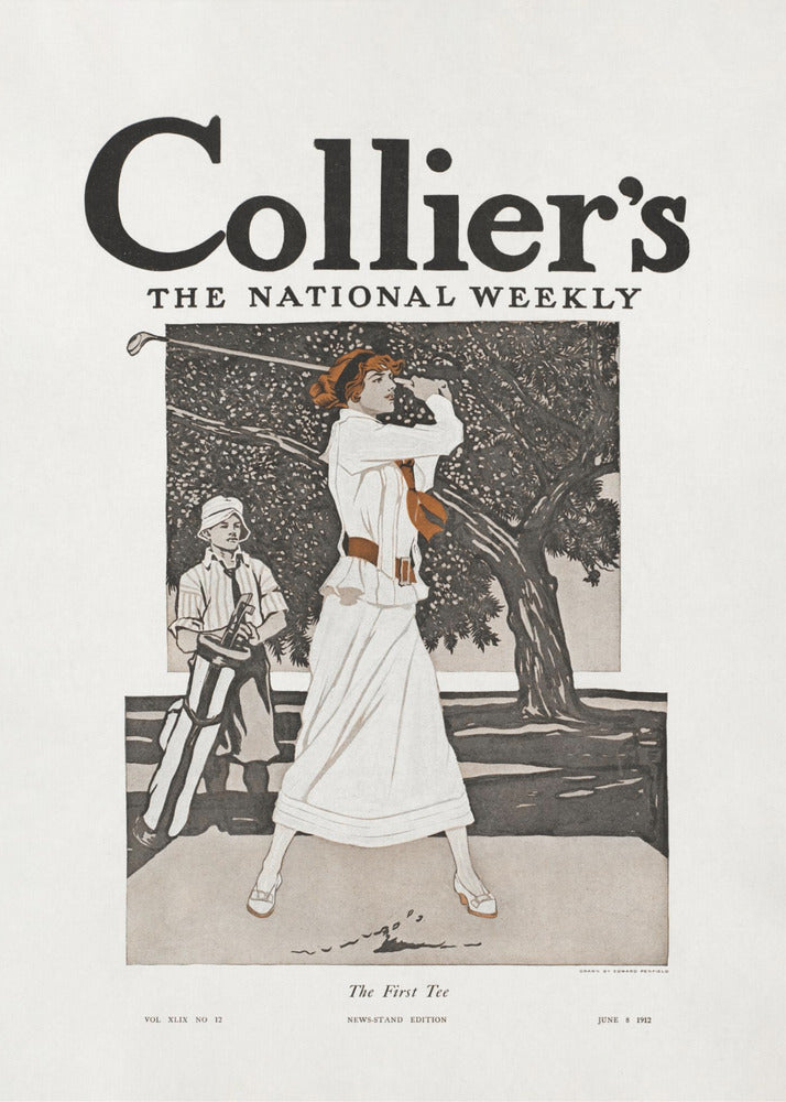 Plakat - Colliers, the National Weekly, the First Tee - Admen.dk