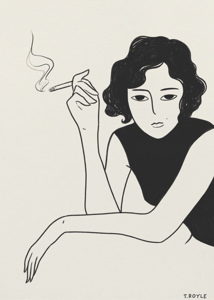 Plakat - Smoking Babe