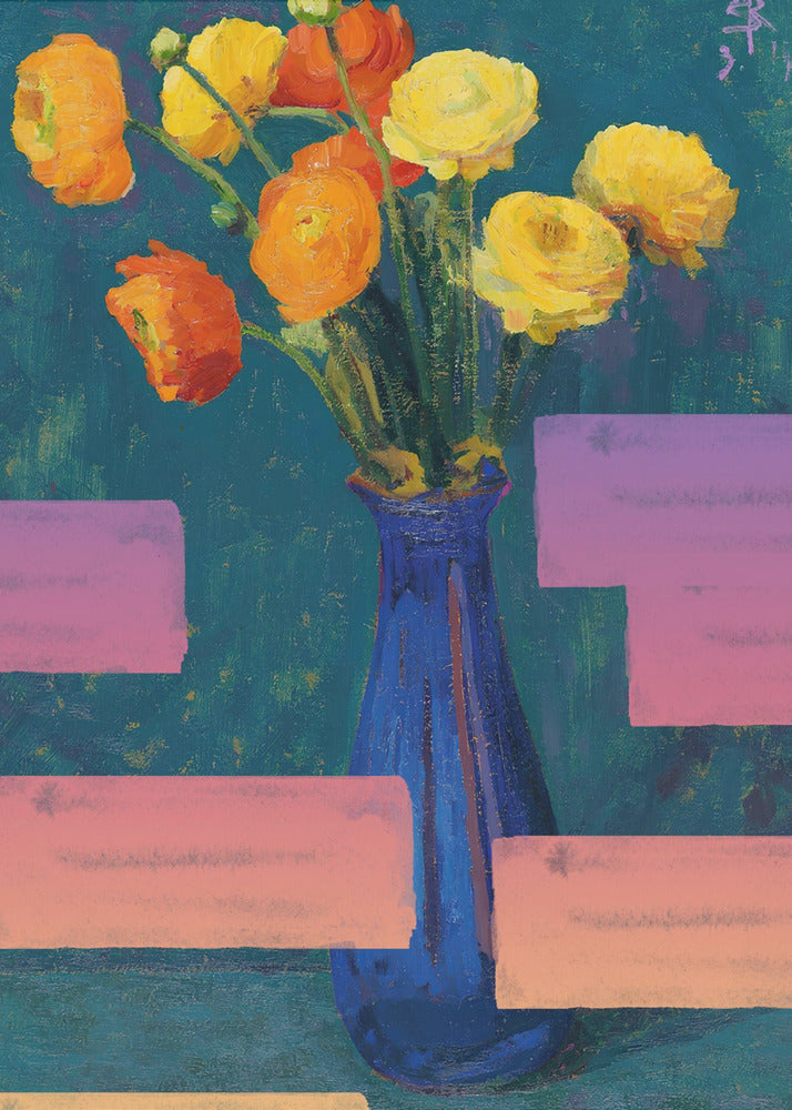 Plakat - Abstract Flowers