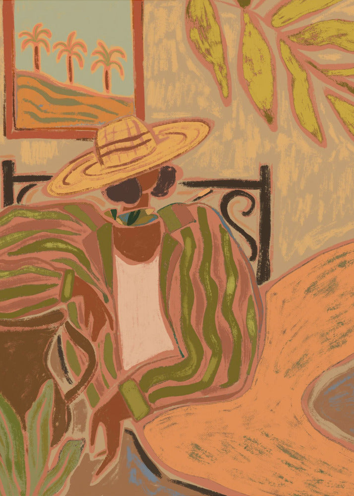 Plakat - Lady in Stripe - Admen.dk