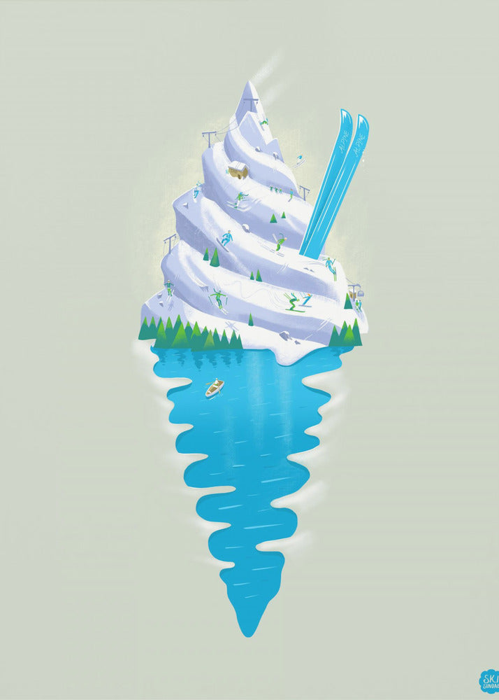 Plakat - Ski Sundae