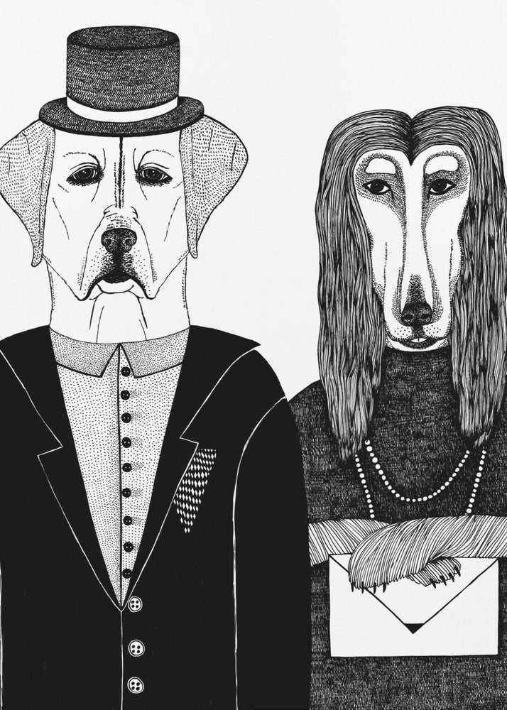 Poster - Dogs Couple