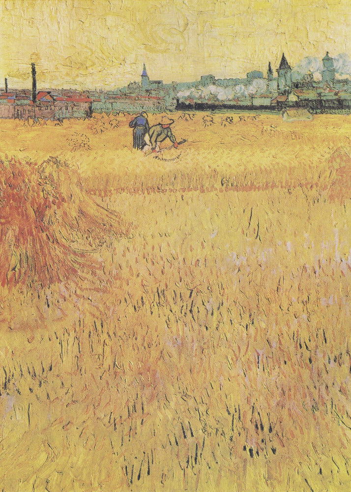 Plakat - Wheat Field With View of Arles (1888) - Admen.dk