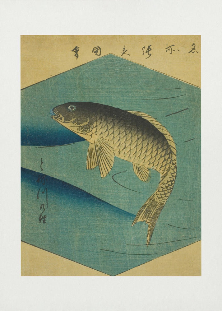 Plakat - Carp In the Tone River, Tonegawa No Koi - Admen.dk