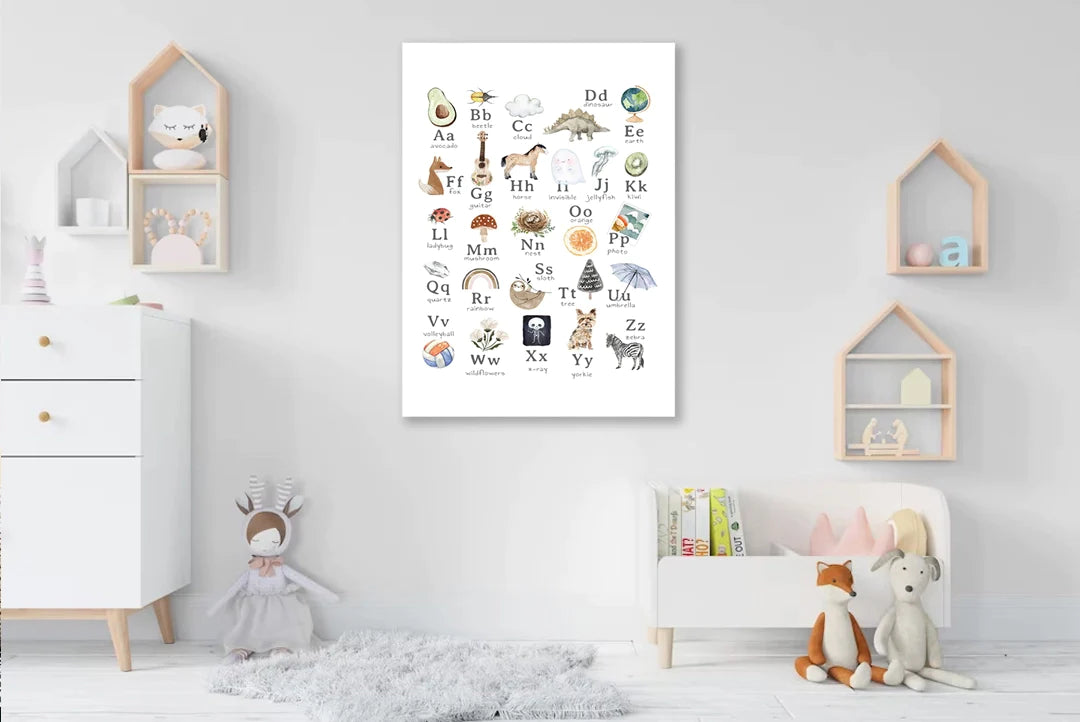Plakat - Alfabetplakat med motiver